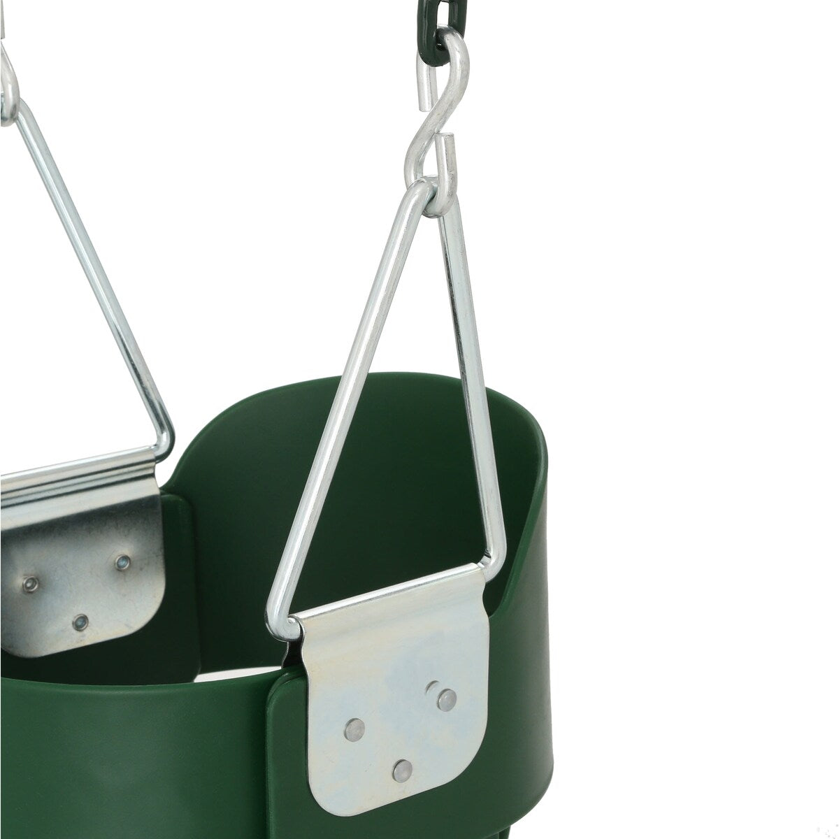 Gorilla Playsets Full Bucket Toddler Swing with Coated Chains