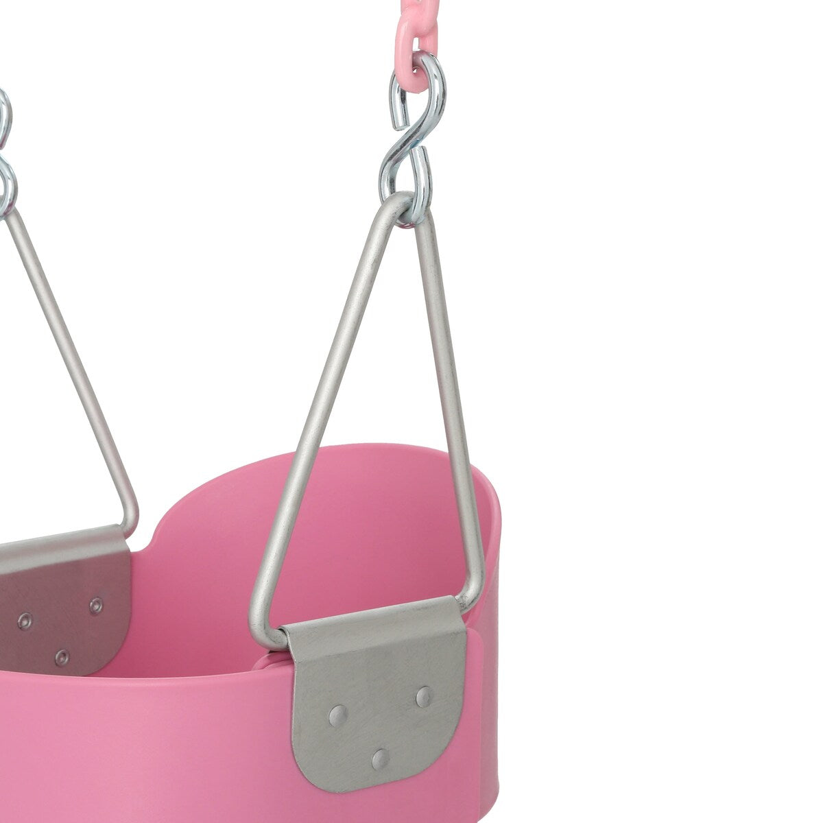Gorilla Playsets Full Bucket Toddler Swing with Coated Chains