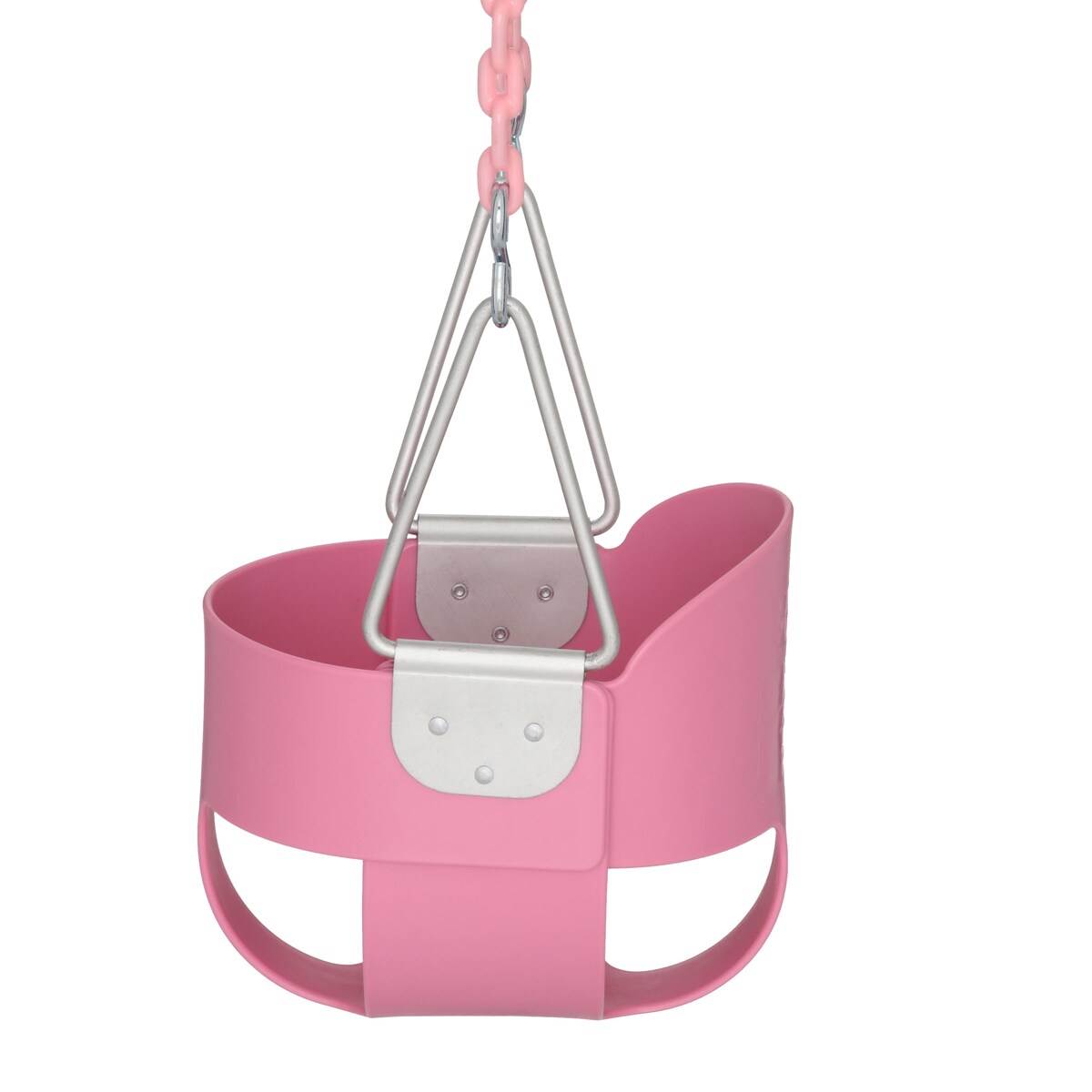Gorilla Playsets Full Bucket Toddler Swing with Coated Chains