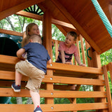 Gorilla Playsets Great Skye I Wooden Play Set with 2 Slides and Multiple Play Decks