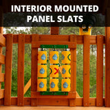 Gorilla Playsets Mountaineer Wood Swing Set with Tube Slide