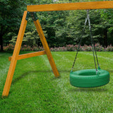 Gorilla Playsets Pioneer Peak Treehouse Wood Swing Set with Fort Add-On