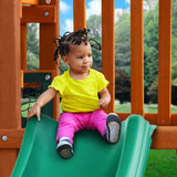 Gorilla Playsets Pioneer Peak Treehouse Wood Swing Set with Fort Add-On