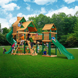 Gorilla Playsets Treasure Trove I Cedar Swing Set with Timber Shield Posts