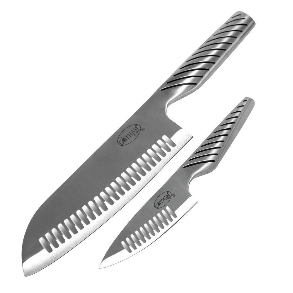 Gotham Steel Pro Cut Japanese Style Stainless Steel Knife Set - 4 Pack