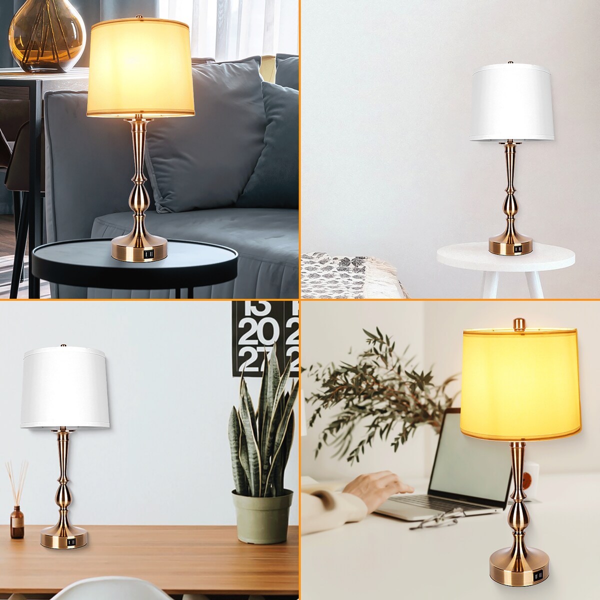 Gourd Table Lamp (Bronze) - 6*6*7