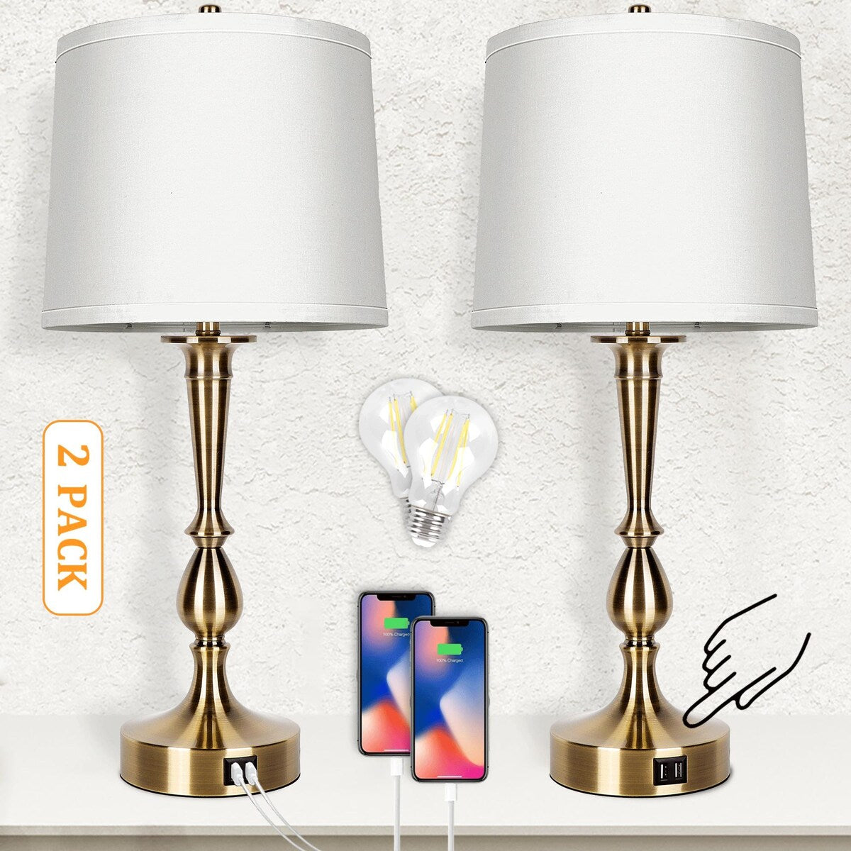 Gourd Table Lamp (Bronze) - 6*6*7