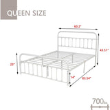 Goutwel Metal Bed Frame Victorian Vintage Style Headboard and Footboard