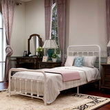 Goutwel Metal Bed Frame Victorian Vintage Style Headboard and Footboard