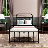 Goutwel Metal Bed Frame Victorian Vintage Style Headboard and Footboard
