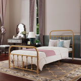 Goutwel Metal Bed Frame Victorian Vintage Style Headboard and Footboard