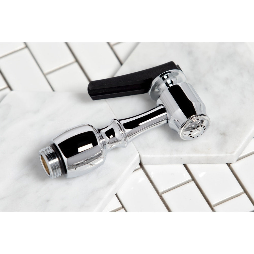 Kingston Brass Governor Widespread Kitchen Faucet with Brass Sprayer