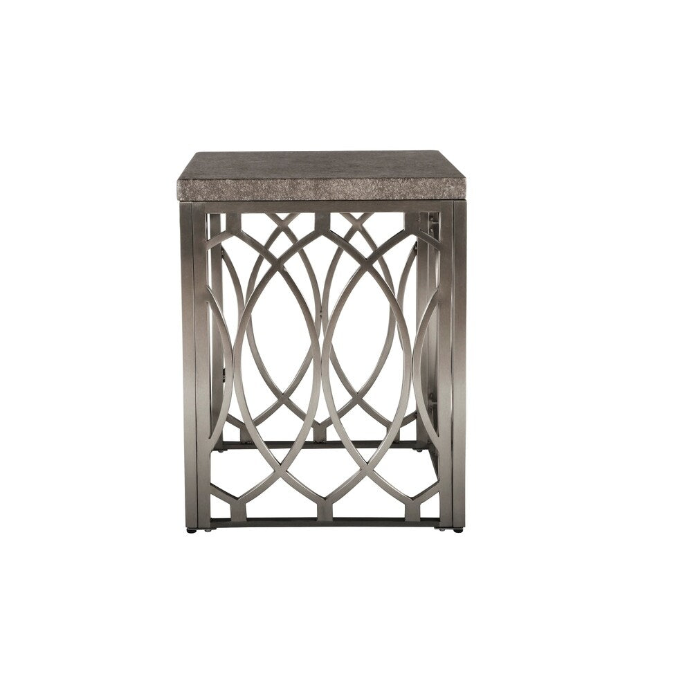 Grace Gold Base Chairside Table