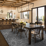 Dream Decor Rugs Grace Rosette Indoor Outdoor Area Rug