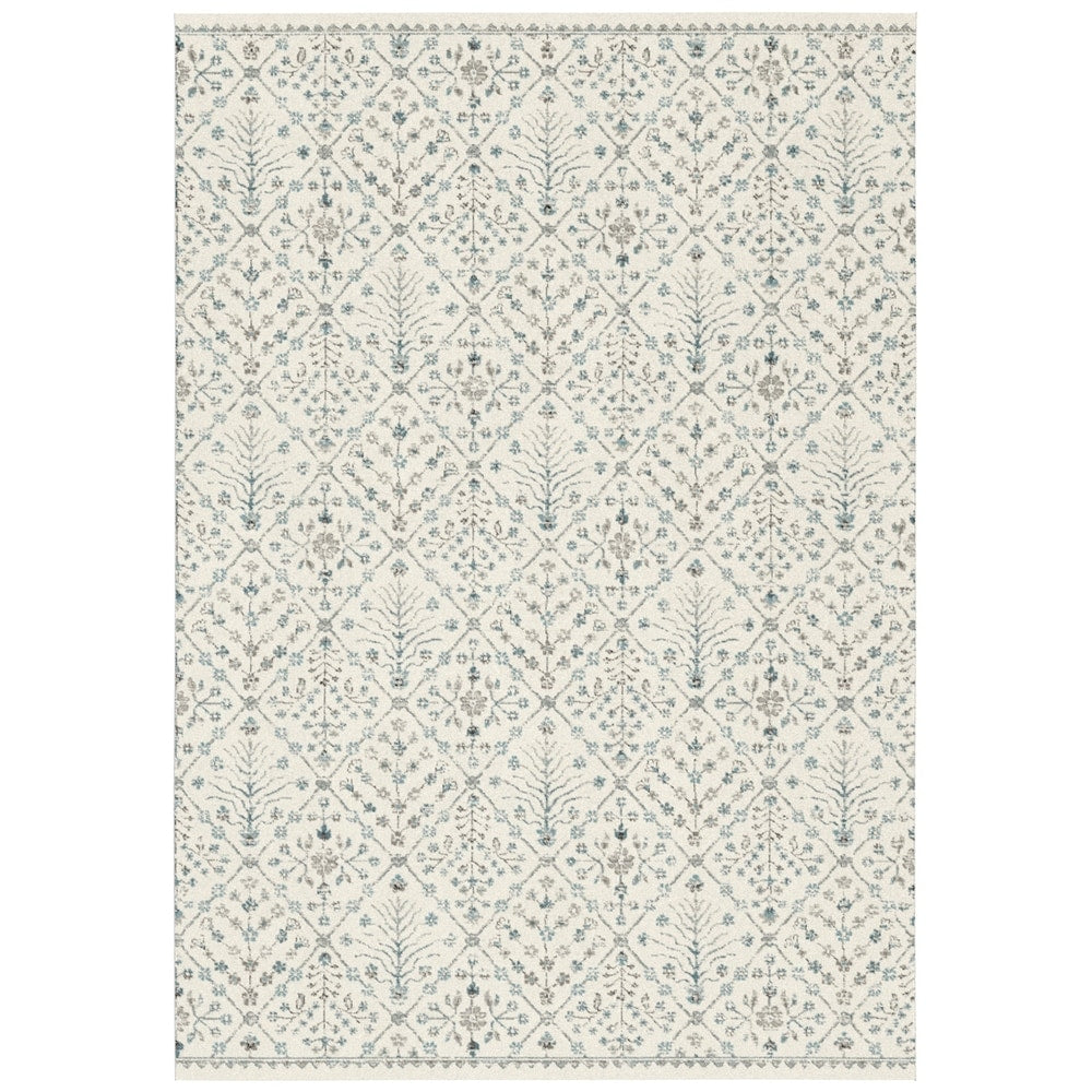 Graceland Traditional Diamond Cream Area Rug - 5'3" x 7'6"