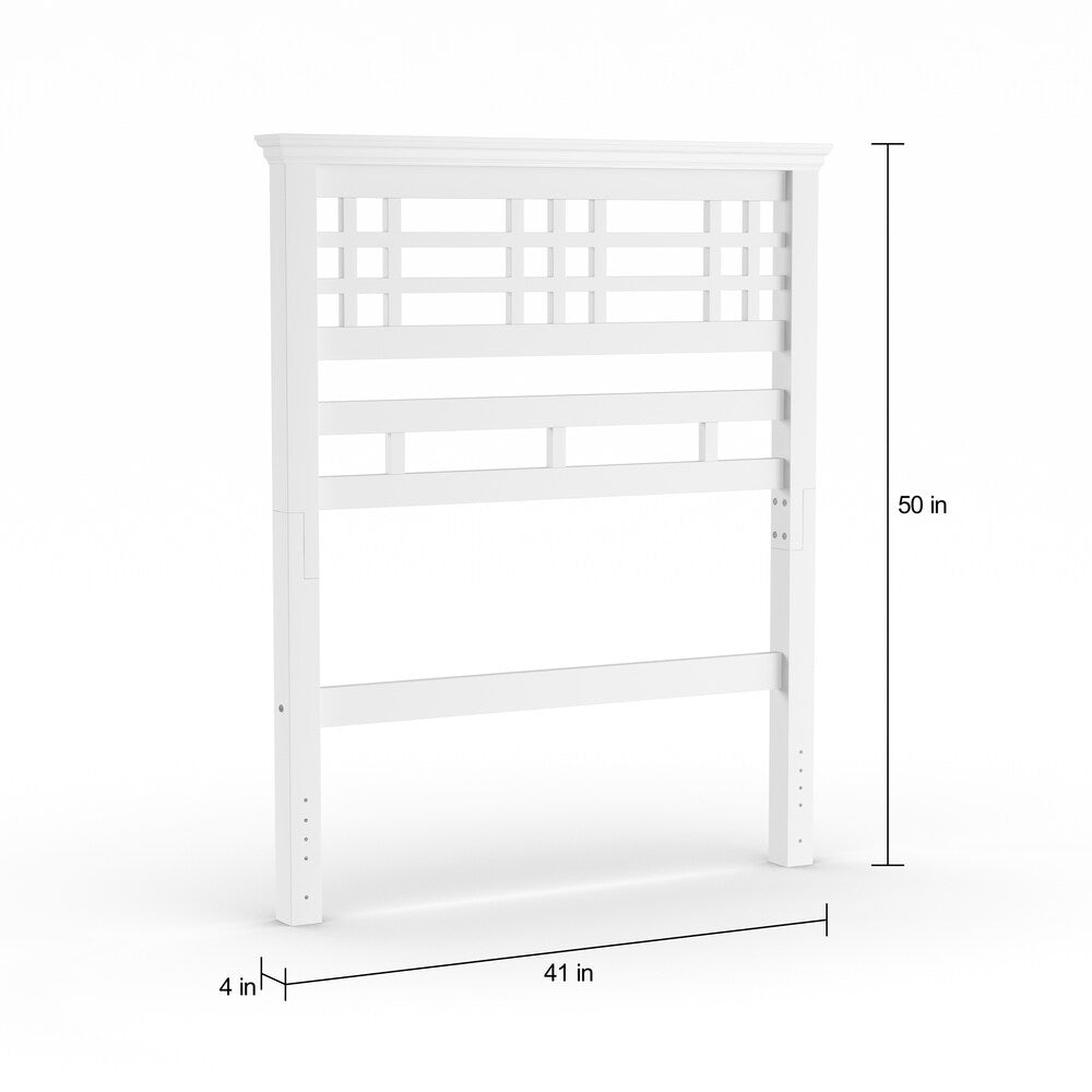 Copper Grove Priscilla Twin White Wooden Headboard