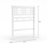 Copper Grove Priscilla Twin White Wooden Headboard