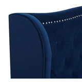 Gracewood Hollow Follett Tufted Wingback Upholstered Bed
