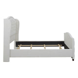 Gracewood Hollow Follett Tufted Wingback Upholstered Bed