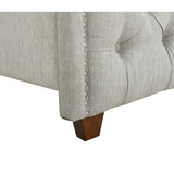 Gracewood Hollow Follett Tufted Wingback Upholstered Bed
