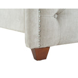 Gracewood Hollow Follett Tufted Wingback Upholstered Bed