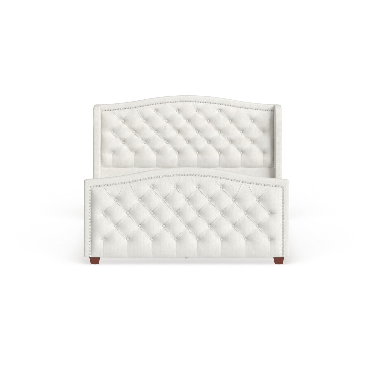 Gracewood Hollow Follett Tufted Wingback Upholstered Bed