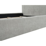 Gracewood Hollow Follett Tufted Wingback Upholstered Bed