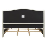 Gracewood Hollow Follett Tufted Wingback Upholstered Bed