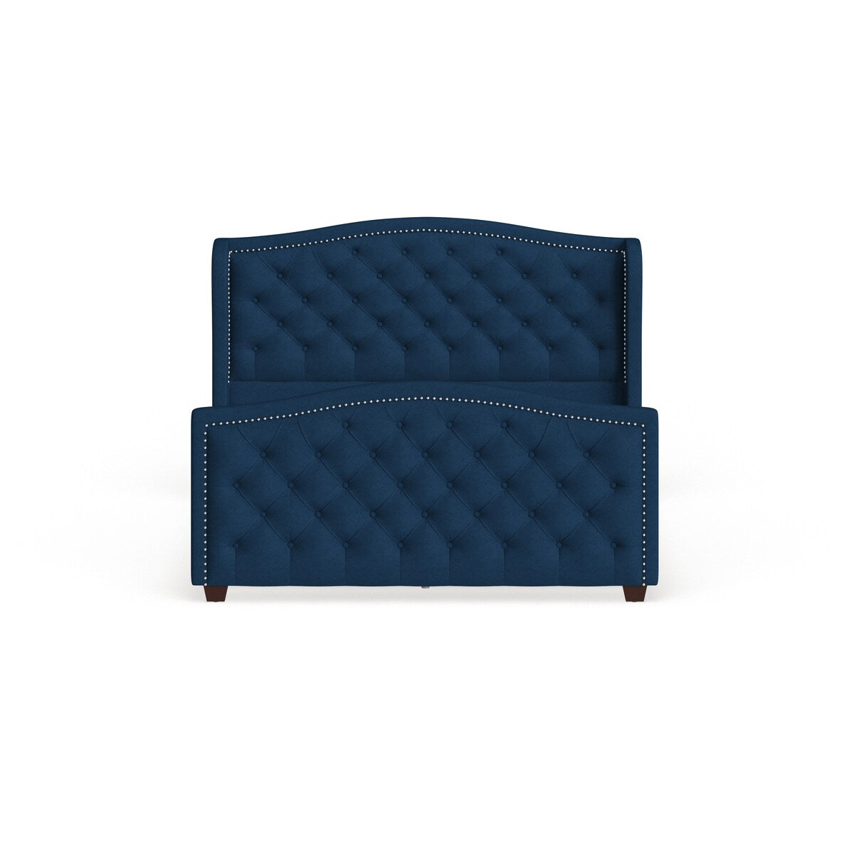 Gracewood Hollow Follett Tufted Wingback Upholstered Bed