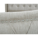 Gracewood Hollow Follett Tufted Wingback Upholstered Bed