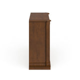 Gracewood Hollow Jack Brown Electric Fireplace Media Stand