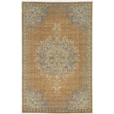 Gracewood Hollow Wool Vintage Medallian Oriental Area Rug