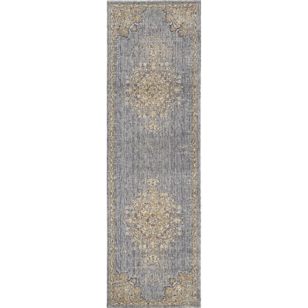 Gracewood Hollow Wool Vintage Medallian Oriental Area Rug