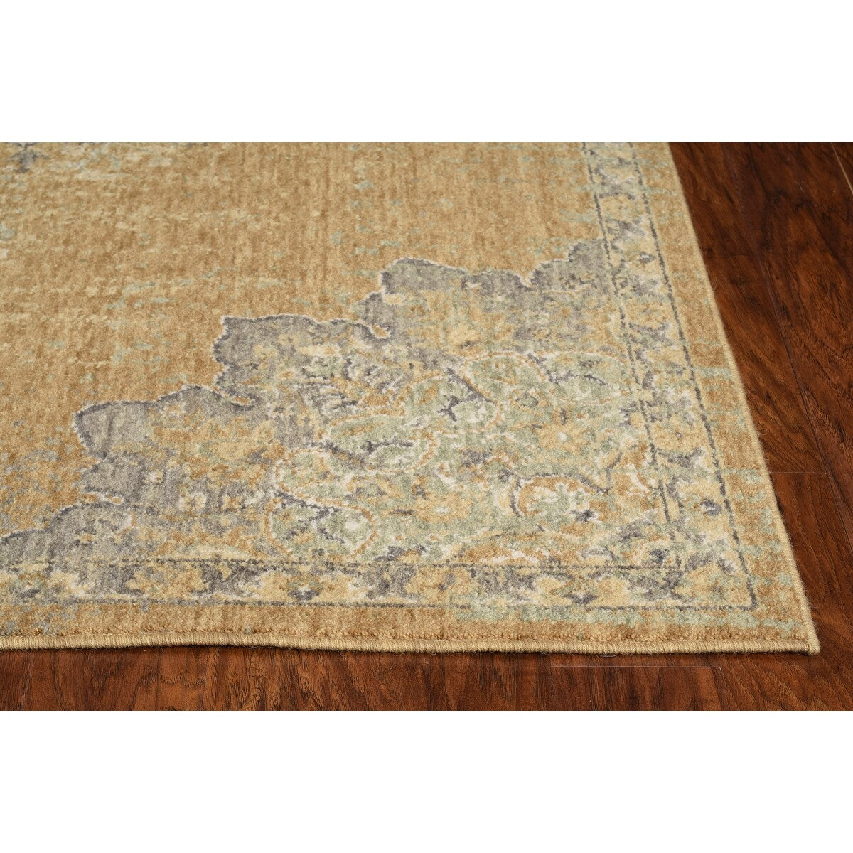 Gracewood Hollow Wool Vintage Medallian Oriental Area Rug