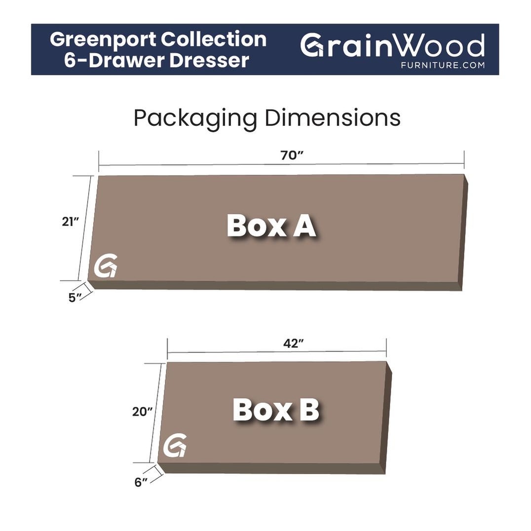 Grain Wood Furniture Greenport 6-drawer Dresser