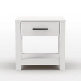 Grain Wood Furniture Loft Solid Wood 1-drawer Nightstand