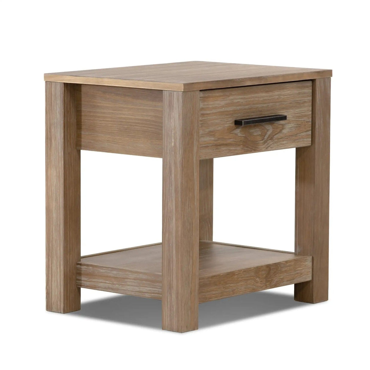 Grain Wood Furniture Loft Solid Wood 1-drawer Nightstand