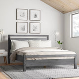 Grain Wood Furniture Solid Wood Loft Platform Bed