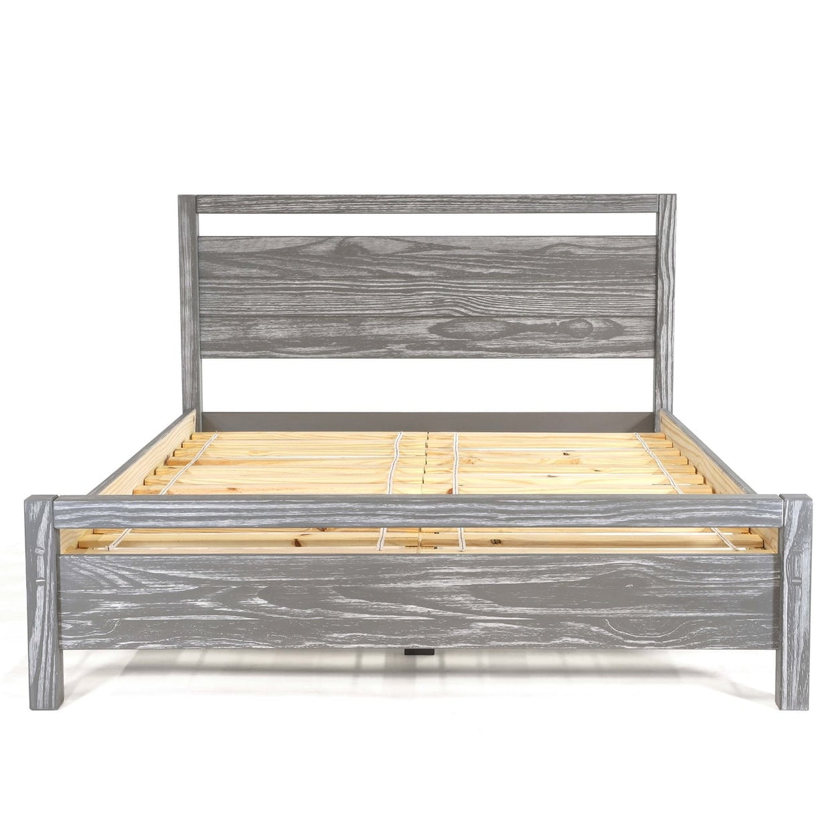 Grain Wood Furniture Solid Wood Loft Platform Bed