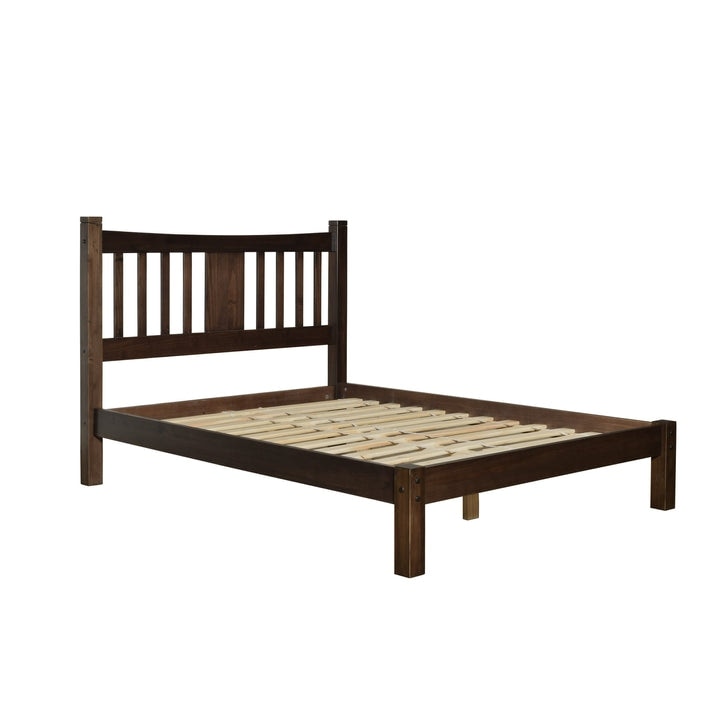 Grain Wood Furniture Solid Wood Shaker Slat Platform Bed
