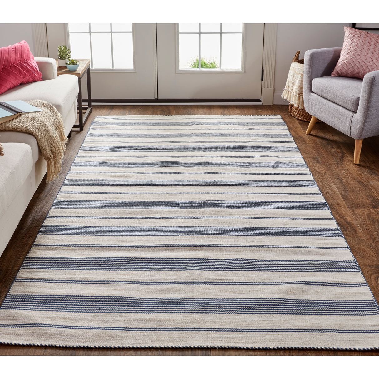 Granberg Eco-Friendly PET Rug, Outdoor, Black/White, Area Rug