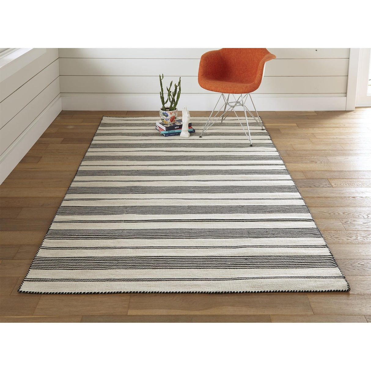 Granberg Eco-Friendly PET Rug, Outdoor, Black/White, Area Rug