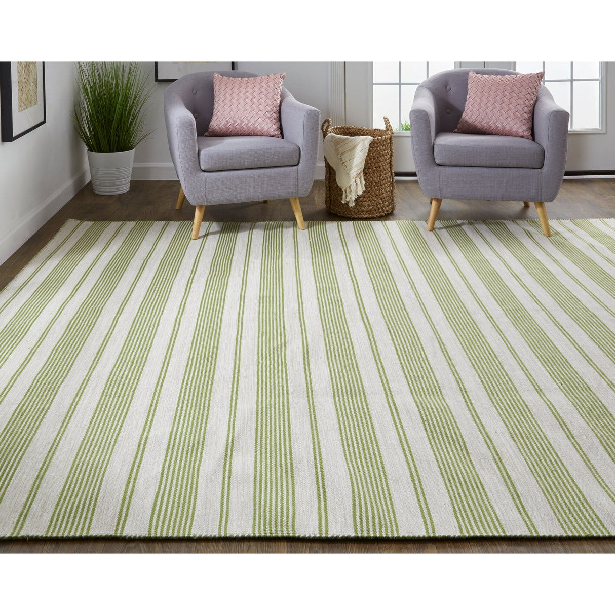 Granberg Eco-Friendly PET Rug, Outdoor, Black/White, Area Rug