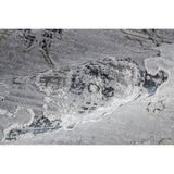 Adana Transitional Metallic Rug, Silver Gray/Ivory, Area Rug
