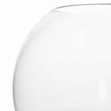 Grand Sphere Shaped Glass Bowl with Thick Wall Construction, Transparent