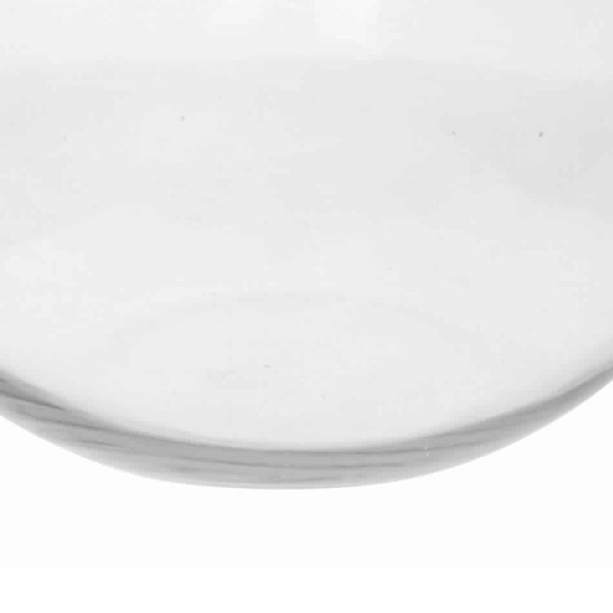 Grand Sphere Shaped Glass Bowl with Thick Wall Construction, Transparent