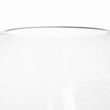 Grand Sphere Shaped Glass Bowl with Thick Wall Construction, Transparent