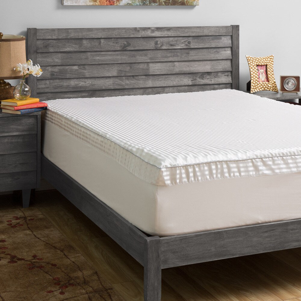 Grande Hotel Collection 4-inch Comfort Loft Memory Foam Mattress Topper with Cover