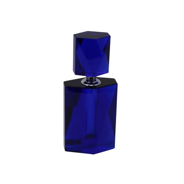 Grandiose Crystal Perfume Bottle, Blue