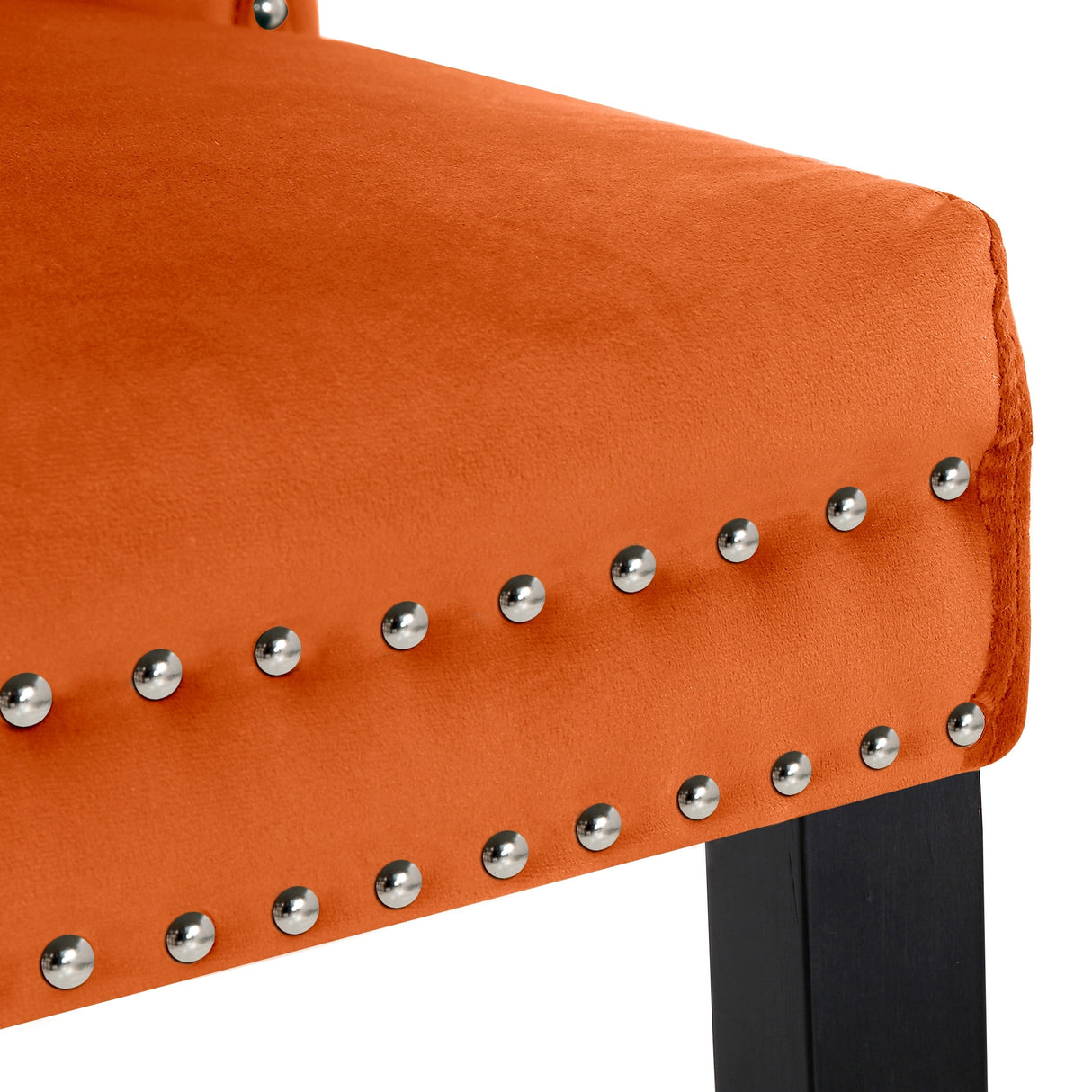Grandview Tufted Wingback Dining Chair (Set of 4) with Nailhead and Ring Pulls